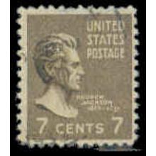 Used 812 7c Andrew Jackson Barely Clears M07826