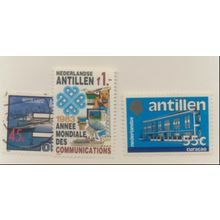 Netherlands Antilles Stamps Scott #490 U, 492 MNH, & 504 MH