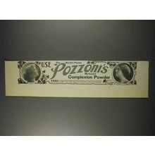 1900 Pozzoni's Complexion Powder Ad - Suzanne Adams