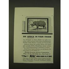 1959 BOAC British Overseas Airways Corporation Ad - See Africa