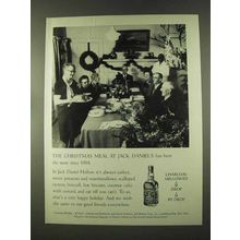 1973 Jack Daniels Whiskey Ad - Christmas Meal