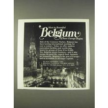 1977 Belgium Tourism Ad - Where Europe Begins