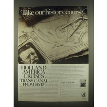 1985 Holland America Cruises Ad - Take Our History Course