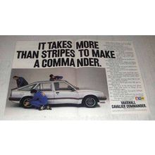 1986 GM Vauxhall Cavalier Commander Car Ad - Stripes