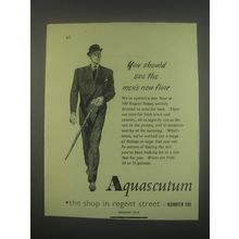 1949 Aquascutum Suits Ad - You should see the men's new floor