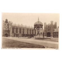 THE GREAT COURT, TRINITY COLLEGE, CAMBRIDGE unused vintage postcard Photochrom =
