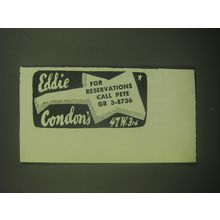 1946 Eddie Condon Concert Advertisement