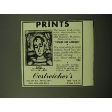 1950 Oestreicher's Prints Advertisement - Head by Rouault