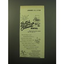 1950 British Colonial hotel Advertisement