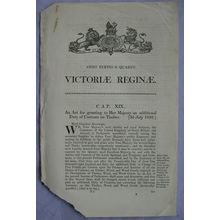 1840 Act of Parliament: Duty on Timber