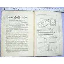 1903 Patent No. 25,964 hollow artificial stones, Ernest Petzholtz, Potsdam