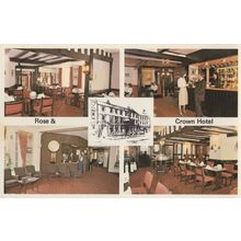 Rose & Crown Hotel Kent Saloon 1970s Trusthouse Forte Postcard