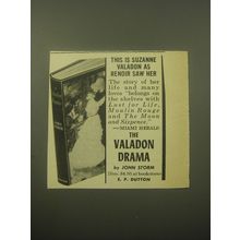 1959 E.P. Dutton Book Advertisement - The Valadon Drama by John Storm
