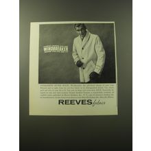 1960 Reeves Fabricks Advertisement - Windbreaker Coat - Nationally advertised
