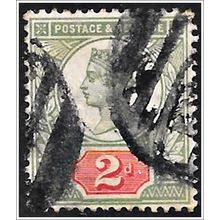 1887 -1892 Queen Victoria Jubilee - 2d yellowish green/orange (as picture) C2-8