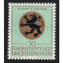 Liechtenstein Arms of St Luzi Monastery 1969 MNH SG#507