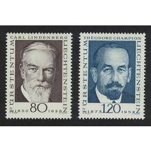 Liechtenstein Pioneers of Philately 2nd series 2v 1969 MNH SG#504-505