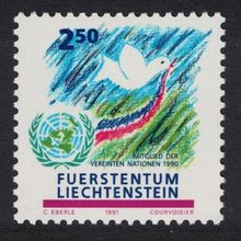 Liechtenstein Admission to UN Membership 1991 MNH SG#1010