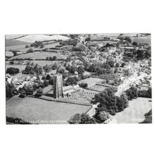 St Peter & St Paul, Aerial View, Lavenham, Suffolk, RP Postcard.
