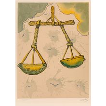 Salvador Dali (1904-1989). Libra, from Signs of the zodiac, 1967 Poster Canvas M