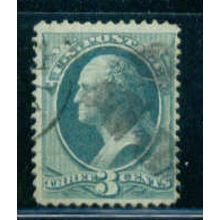Used 147 3c George Washington Barely Clears M00044