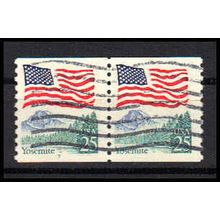 Used 2280 25c U.S. Flag Fine CNP Left 7 PA1042