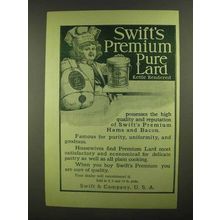 1909 Swift's Premium Pure Lard Ad - Swift's Little Cook