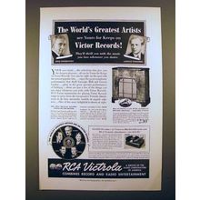 1939 RCA Victor Victrola U-130 Ad - Koussevitzky +