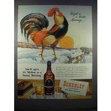 1946 Schenley Reserve Whiskey Ad - Winter Morning