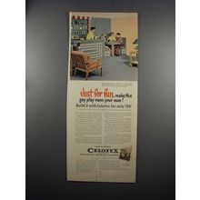 1951 Celotex Insulating Interior Finishes Ad - for Fun