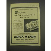 1955 Rolls Razor Ad - Finest Shaving Instrument