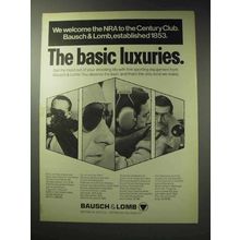 1971 Bausch & Lomb Optics Ad - Basic Luxuries