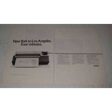 1970 Xerox Telecopier Ad - New York to Los Angeles