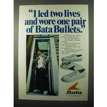 1971 Bata Bullets Shoes Ad - I Led Two Lives