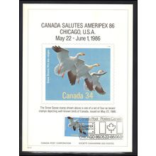 Event Card Canada AMERIPEX '86 Box0329