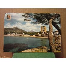 PAGUERA, MALLORCA, SPAIN used vintage postcard 1965 pm =