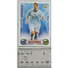 2008/09 Topps Match Attax Trading Card - Wayne Bridge, Manchester City