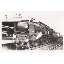 34004 Train At Vauxhall Station in 1966 Vintage Railway Photo