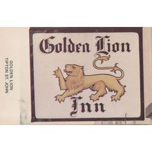 The Golden Lion Inn Pub Tipton St John Devon Postcard