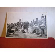 CORFE CASTLE, DORSET used vintage postcard by Valentine 1950 pm =