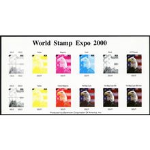 2000, World Stamp Expo - Banknote Corp of America Printing Card - Stuart Katz