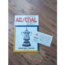 1981 FA Cup Semi Final Replay Programme & Ticket – Tottenham v Wolves *FREE P&P*