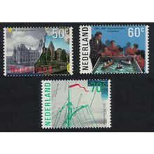 Netherlands Nautical College Museum Anniversaries and Events 3v 1985 MNH