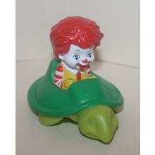 2006 McDonalds Under 3 Toy Baby Ronald on Turtle
