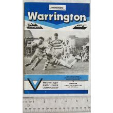 1985 programme Warrington v. Swinton
