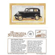 Postcard Ford Popular Saloon Motor Car Players Cigarette Card 1936 - Nostalgia