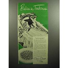 1947 Green Giant Peas Ad - Babies in Tenderness