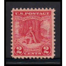 645 2c Valley Forge Just Clears MNH O1290