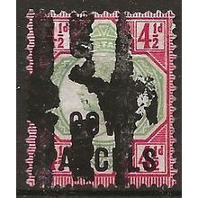 1891 O71 4 1/2d Green & Carmine Government Parcels Official Good Used ...