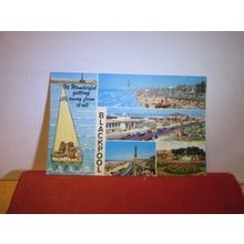 multiview, BLACKPOOL, LANCASHIRE... used postcard.. Colourmaster =